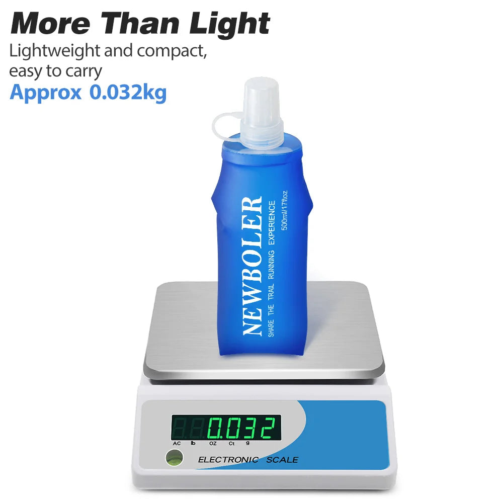 Faltbare Trinkflasche TPU – 150ml / 250ml / 500ml für Running & Outdoor