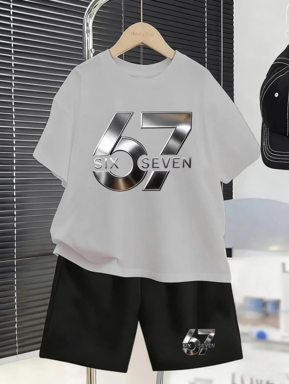 Kinder Sommer-Set mit Witzigem Print – T-Shirt & Shorts
