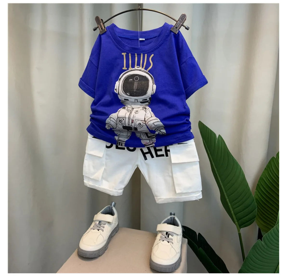 Jungen 2-teiliges Sport-Set – Shirt & Shorts im Korean Style