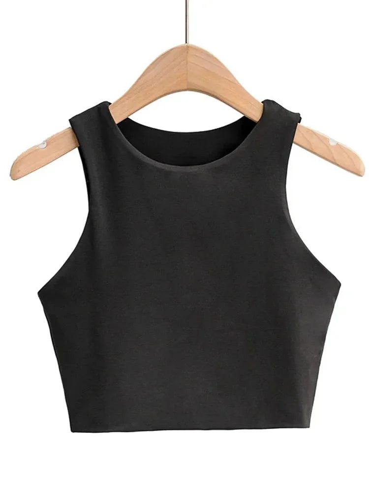 Damen Tank Top – Ärmelloses Sommer-Shirt mit rundem Ausschnitt in 6 Farben