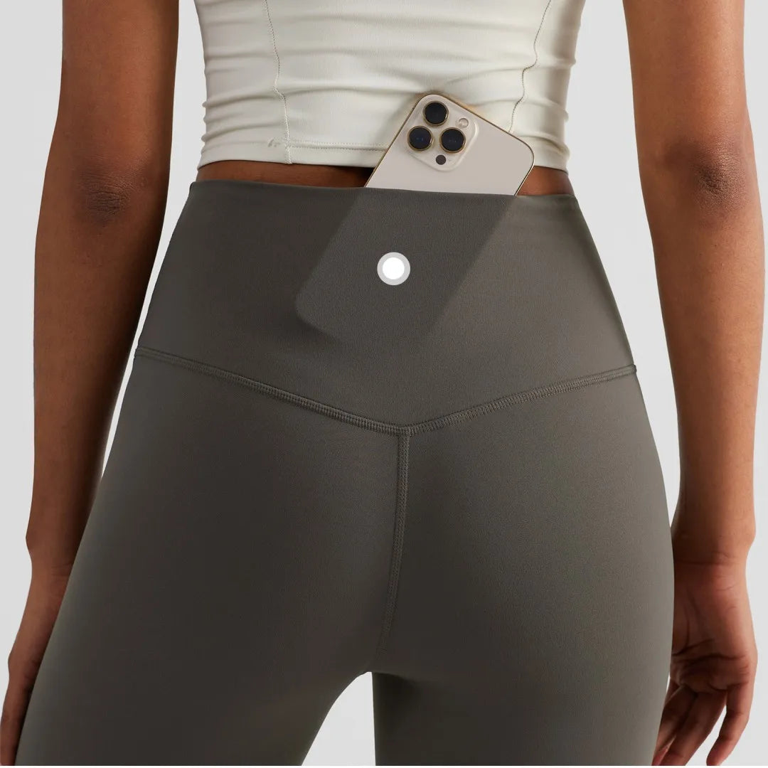 High Waist Yoga Leggings Damen – Rücktasche, Buttery Soft, nahtlos | Gym, Fitness & Alltag | S–XL