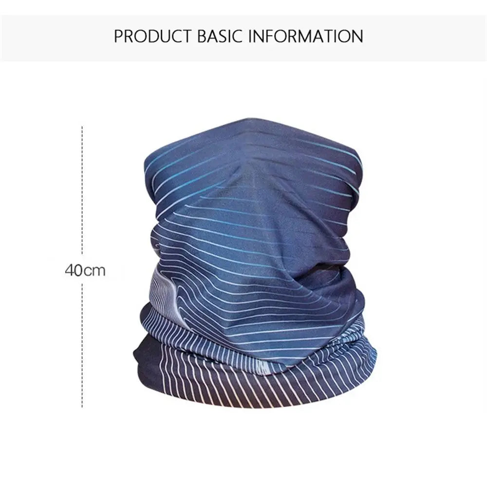 Ice Silk Gesichtsmaske mit UV-Schutz – Schnelltrocknend, Unisex, Multifunktionstuch für Outdoor
