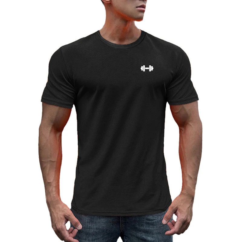 Herren Lauf-T-Shirt – Atmungsaktives Mesh, Quick-Dry, Kurzarm, Gym & Sport (L–XXXL)