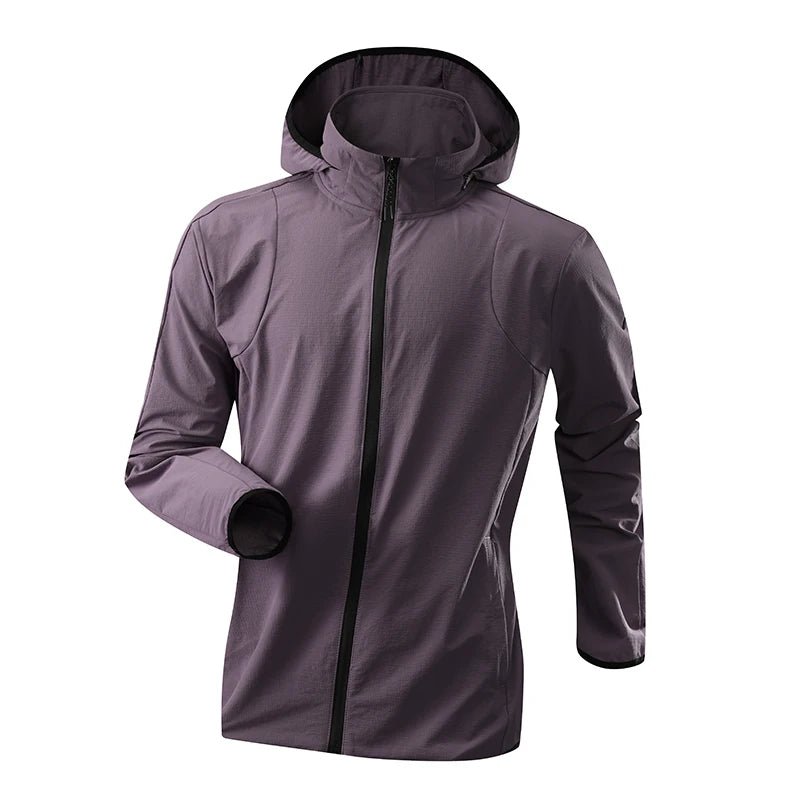 Unisex Herbst-Sportjacke – Windabweisend | Abnehmbare Kapuze | Laufen & Fitness