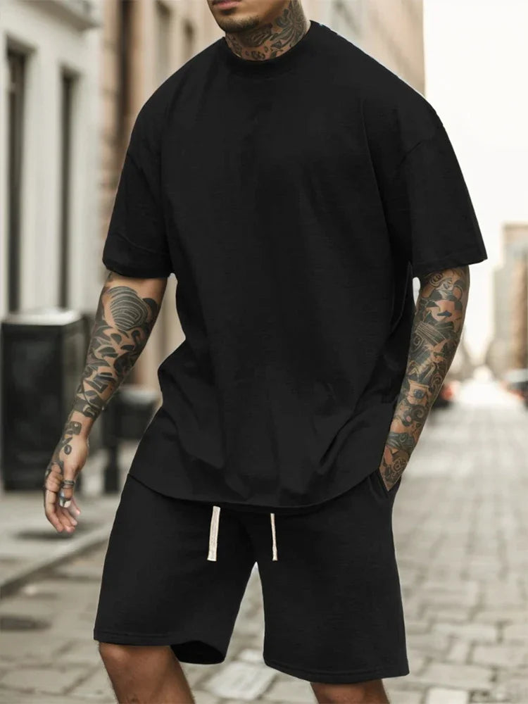 Streetwear Sommer-Set – T-Shirt & Shorts | Unisex Loungewear