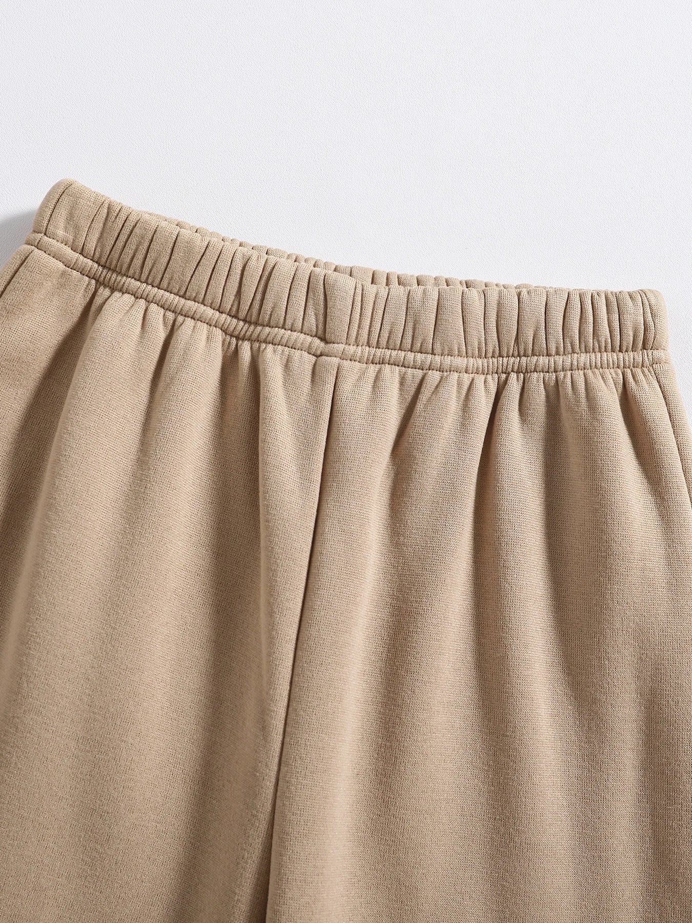 Mädchen 2-teiliges Set | Khaki, Rundhals, Langarm + Sporthose, Frühling/Herbst, 8–12 Jahre