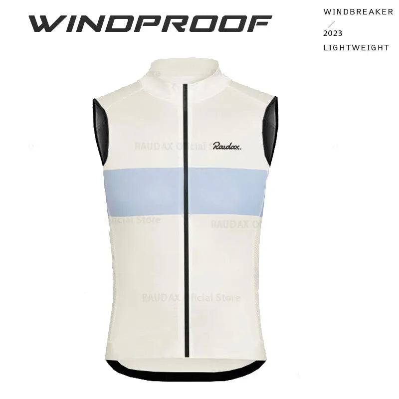 RAUDAX Herren Radsport-Weste – Ärmellos, Windabweisend & Leicht | MTB & Rennrad