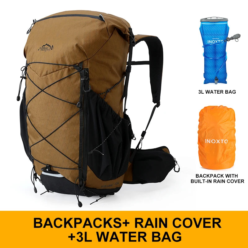 45L Trekkingrucksack mit Regencover – mit oder ohne 3L Wasserbehälter