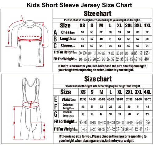 2026 Kids France Tour Cycling Jersey Set Yellow Green Red Polka Dot Boys Girls Cycling Clothing Children Road Bike Shirt Pants