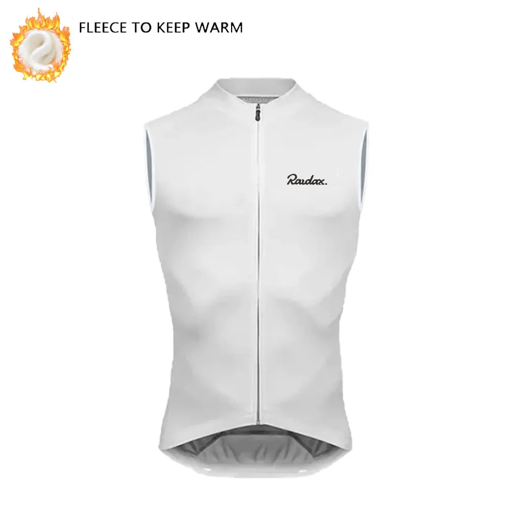 Winter Thermo-Fleece Radsport-Weste – Ärmellos | Warm & Windabweisend | MTB & Rennrad