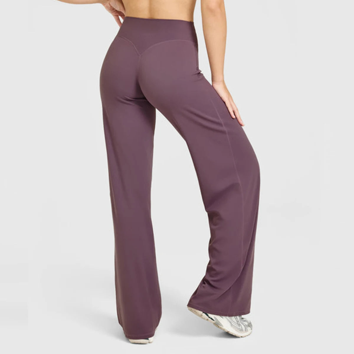 Flared Yoga Leggings Damen – Weitbein, atmungsaktiv, nahtlos