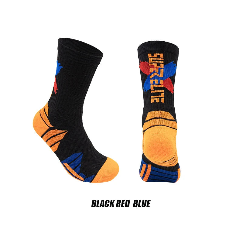 LaufWerk Elite Sport Socks – Gepolsterte Hochschaft-Sportsocken für Herren