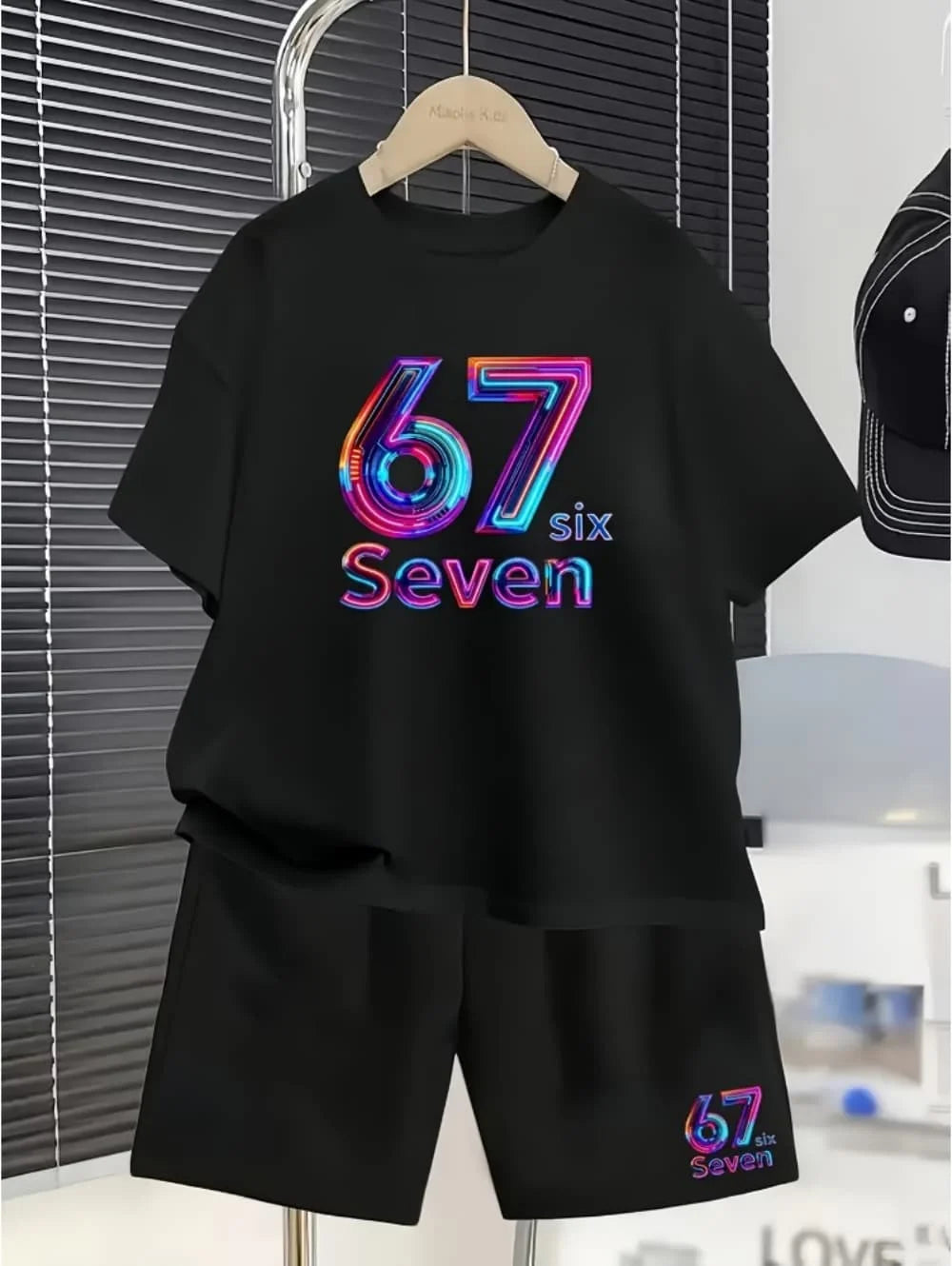 Kinder Sommer-Set mit Witzigem Print – T-Shirt & Shorts