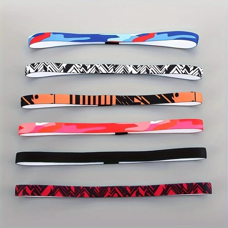 LaufWerk SweatBand Pro – 6er Set Elastische Schweißbänder für Fitness & Running