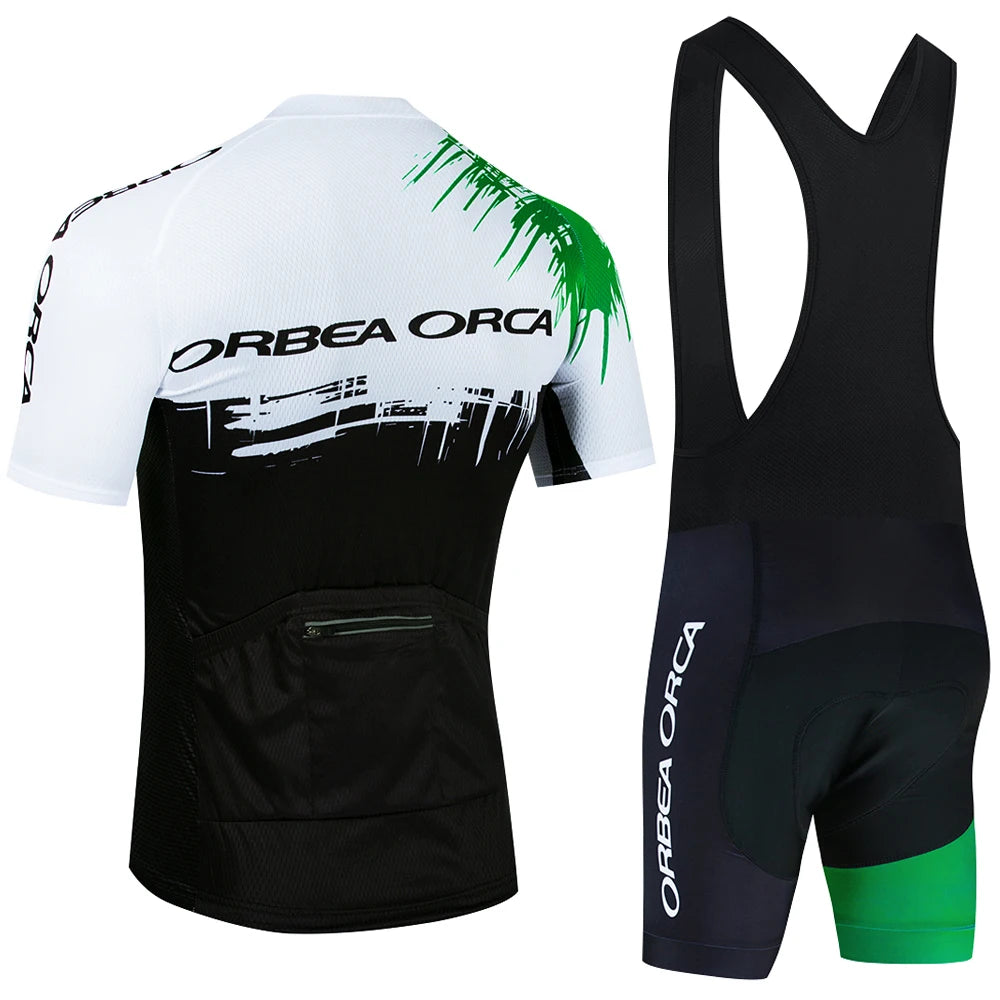ORBEA ORCA Radtrikot Set 2025 – Kurzarm Trikot & Shorts mit Gel-Pad | Herren & Damen | Schnelltrocknend