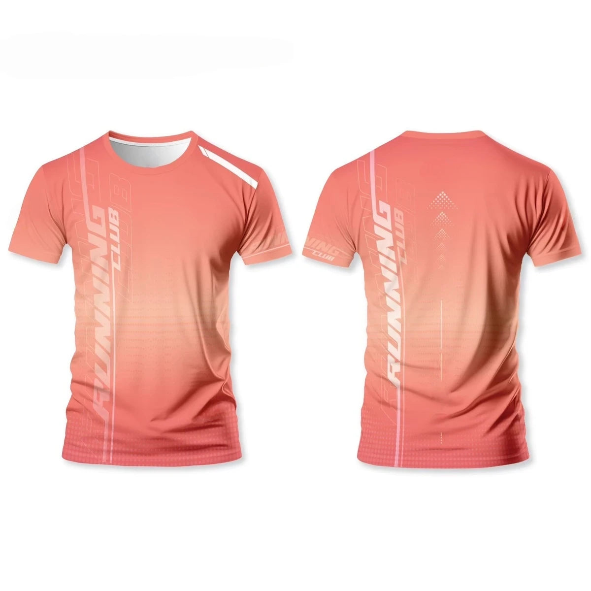 Herren 3D-Print Lauf-T-Shirt – Atmungsaktives Schnelltrocknend Gym Top