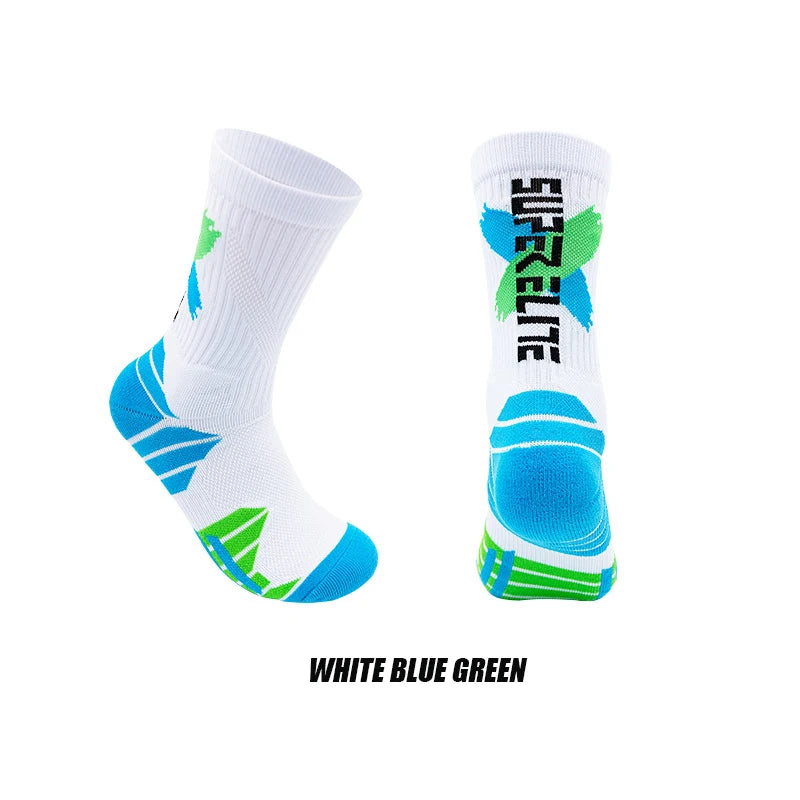 LaufWerk Elite Sport Socks – Gepolsterte Hochschaft-Sportsocken für Herren