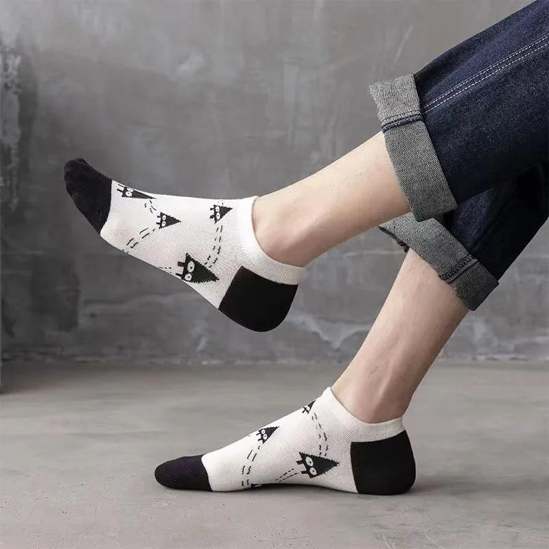 Ankle Socks 10er-Pack – Bunte Cartoon-Motive, Unisex