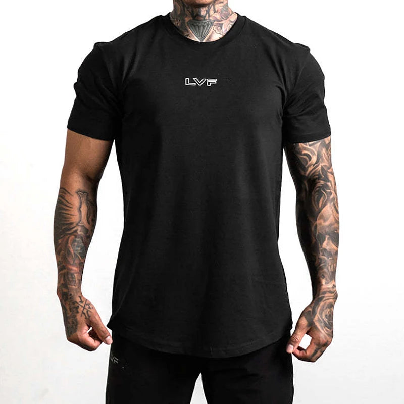 Herren Sport T-Shirt – Baumwolle, Kurzarm für Gym, Fitness & Outdoor