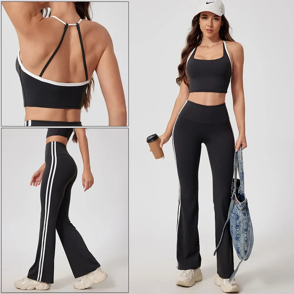 Cloud Hide Damen Yoga-Set – Sport-BH & High-Waist-Leggings | Gym, Pilates & Laufen | S–XL