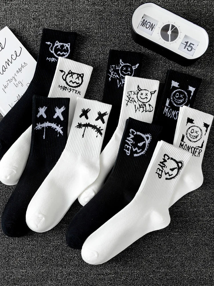 Ghost Face Graffiti Sportsocken – 10er Pack