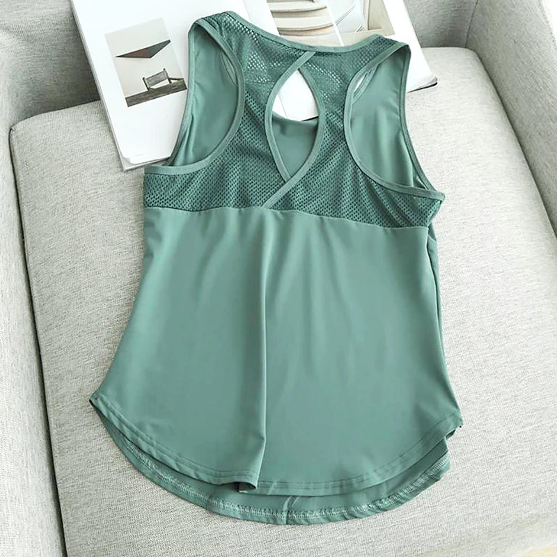 Damen Sport-Tanktop – Schnelltrocknend, Rückenfrei & Atmungsaktiv | Yoga, Fitness & Running