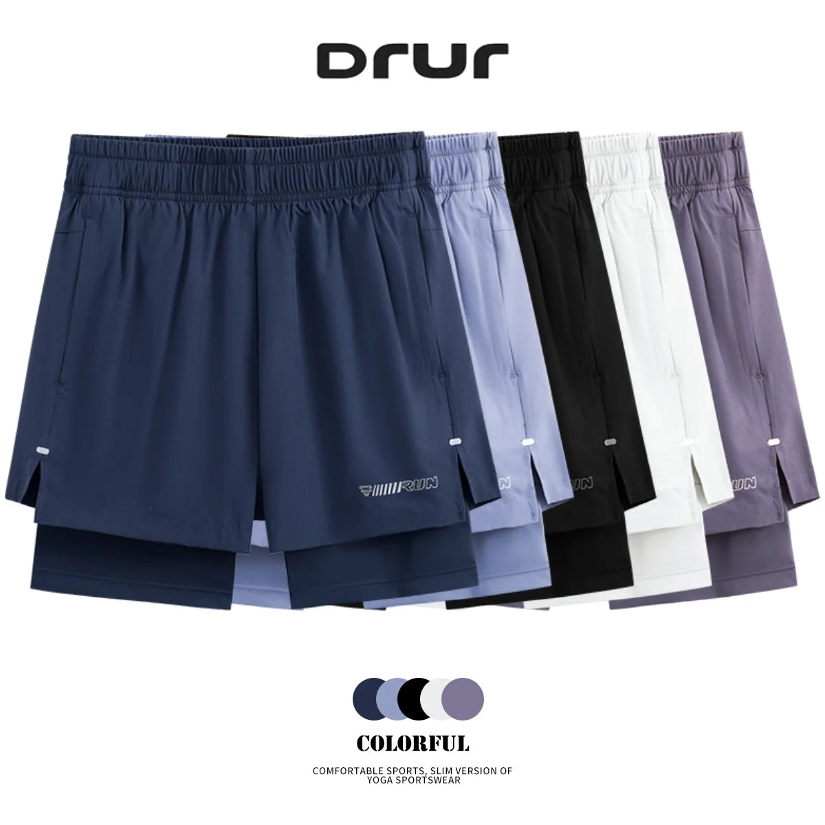 LaufWerk FemRun Shorts – 2-in-1 High Waist Laufshorts mit Tasche | Damen