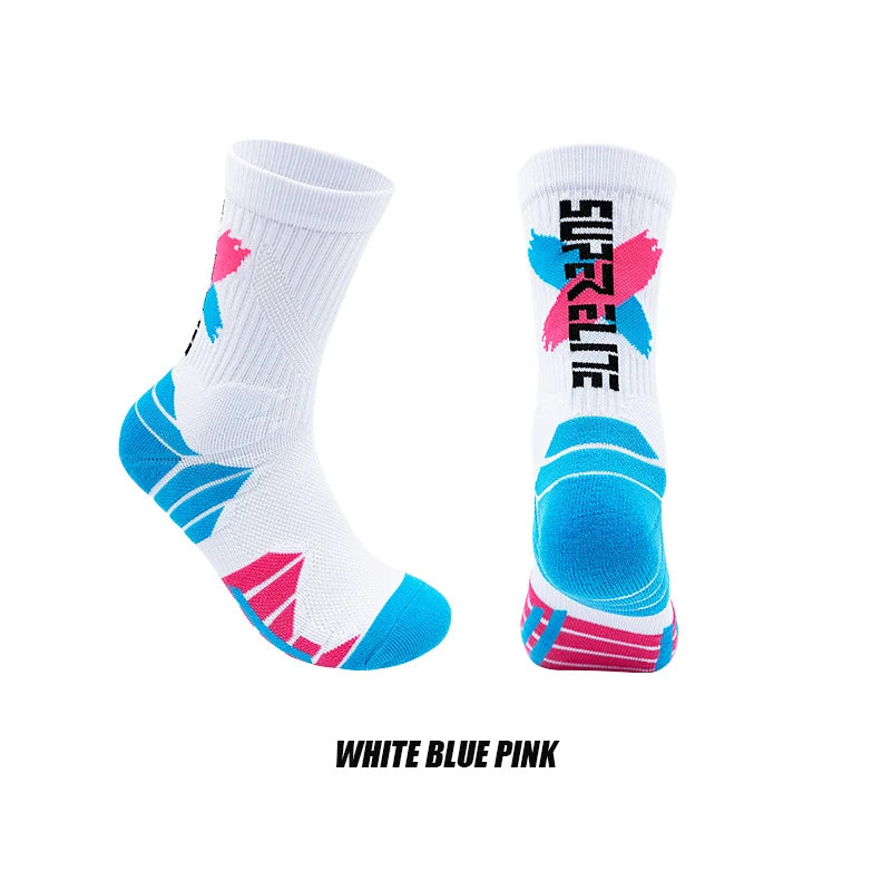 LaufWerk Elite Sport Socks – Gepolsterte Hochschaft-Sportsocken für Herren
