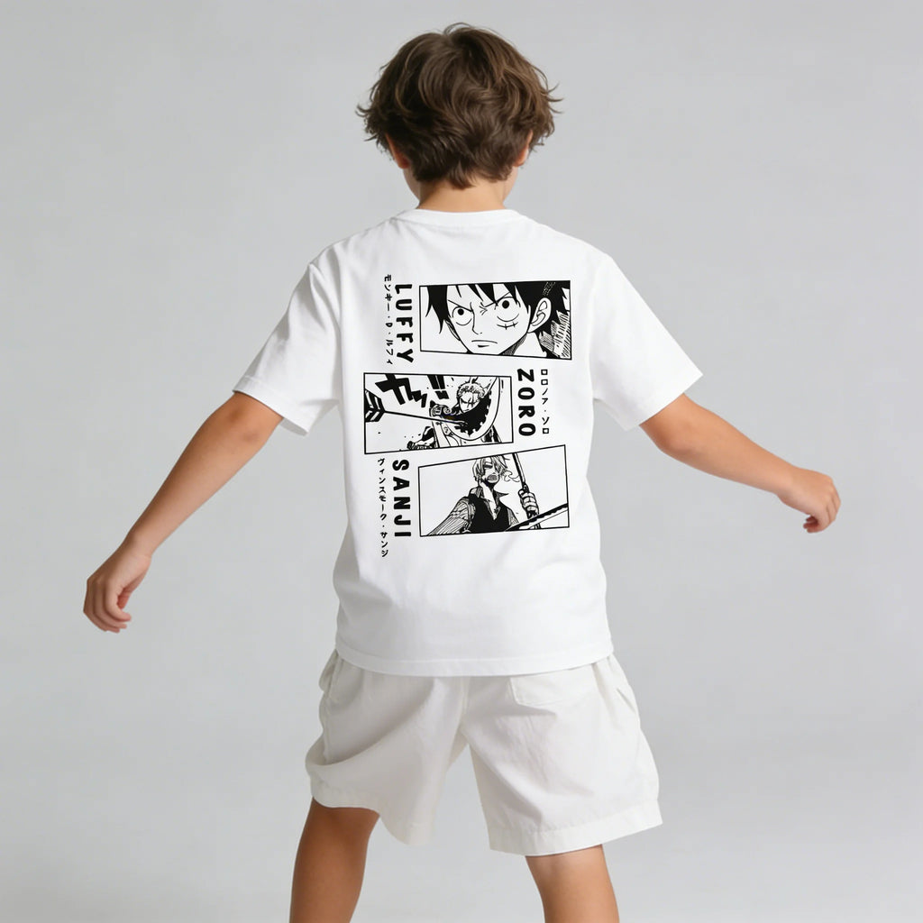 One Piece Monkey D. Luffy T-Shirt | Anime, Unisex, Kinder & Erwachsene, Baumwolle