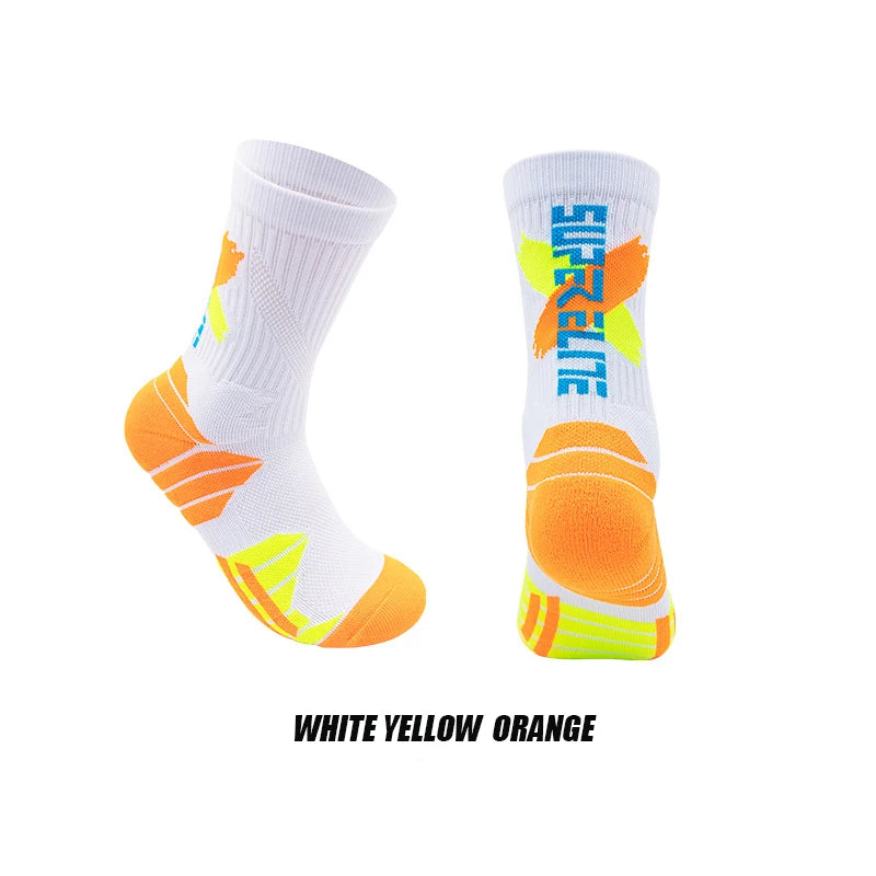 LaufWerk Elite Sport Socks – Gepolsterte Hochschaft-Sportsocken für Herren