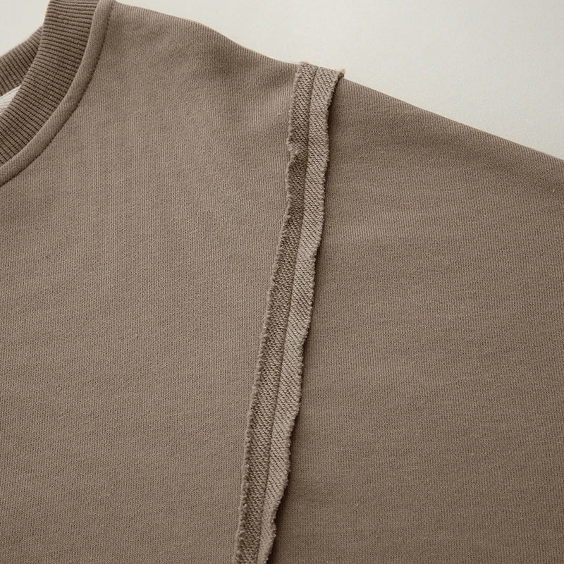 Damen Oversized Hoodie | 100% Baumwolle, Patchwork, Streetwear