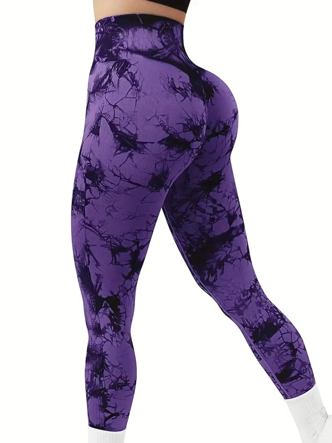 Damen Tie-Dye Leggings – High Waist, Scrunch Butt Lifting, Yoga & Gym