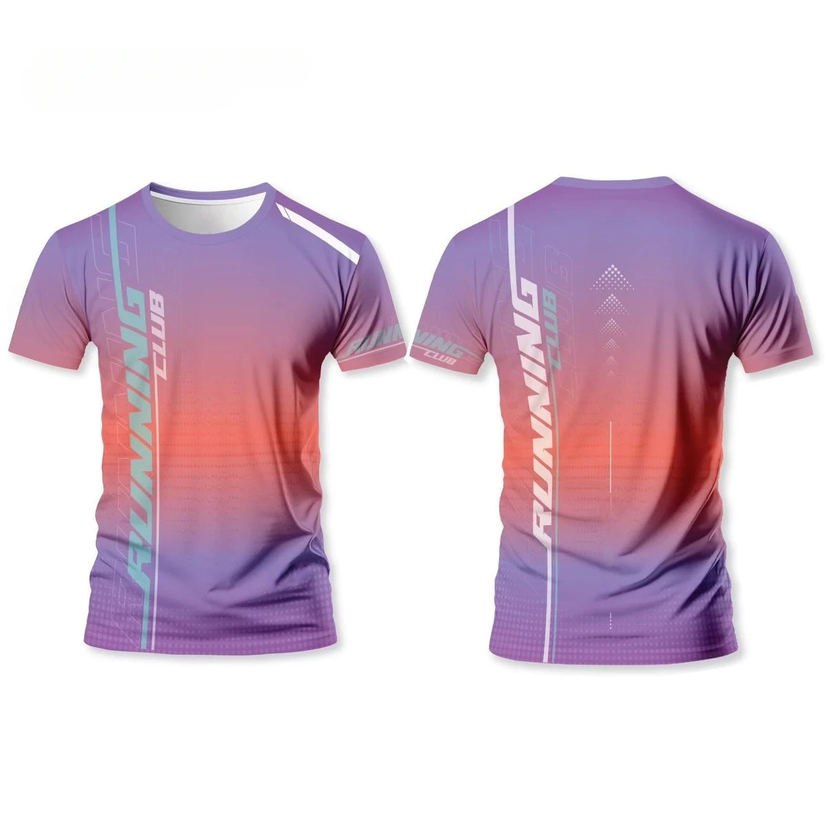 Herren 3D-Print Lauf-T-Shirt – Atmungsaktives Schnelltrocknend Gym Top