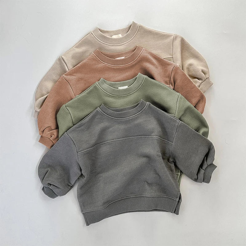 Kinder Strick-Pullover | Rundhals, Langarm, Unisex