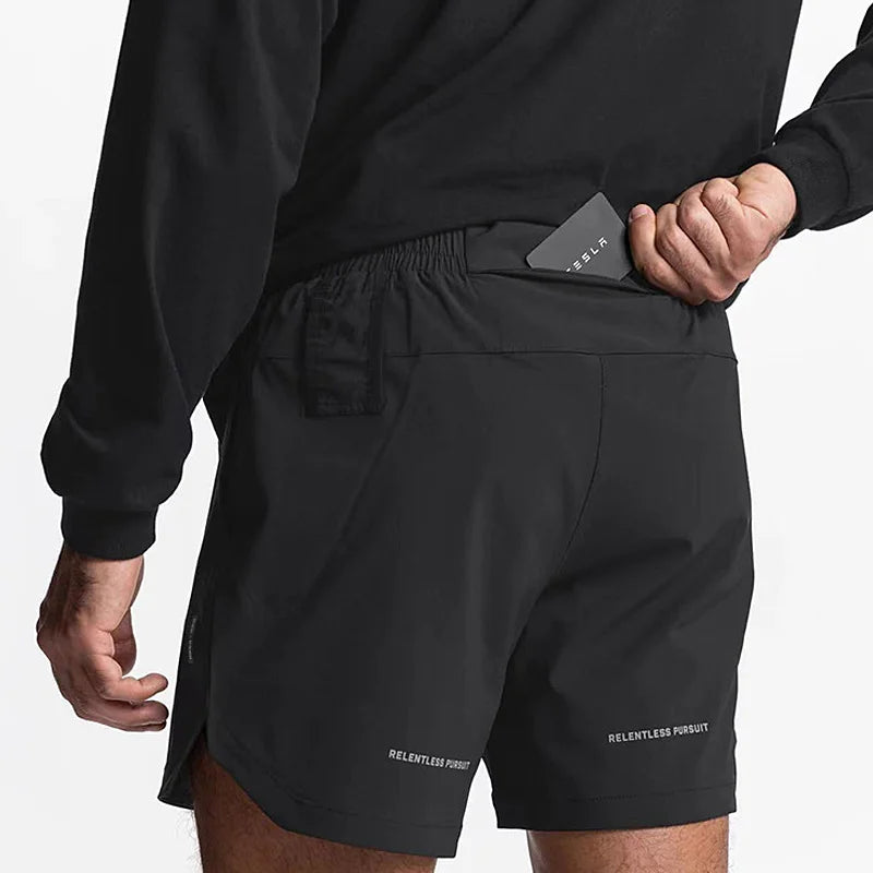 Herren Gym Shorts – Schnelltrocknend, Kompressions-Innenshort | Fitness, Laufen & Sport | M–XXXL
