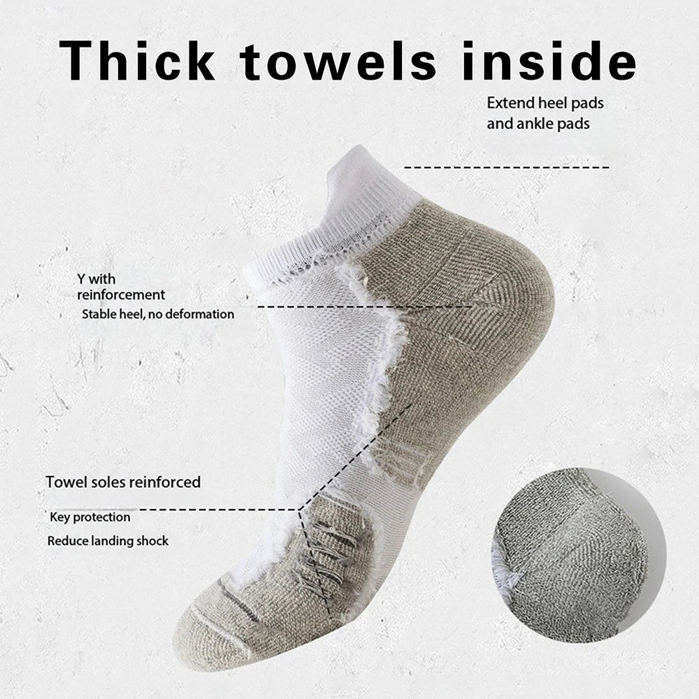 LaufWerk SportAnkle Men – Professionelle Frottee Laufsocken für Fitness & Running