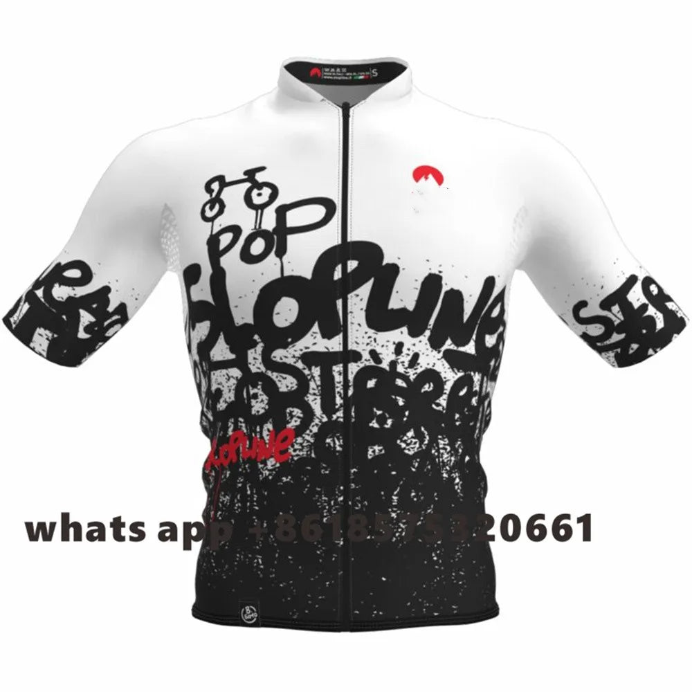 Slopline Herren Kurzarm-Radtrikot – Atmungsaktiv, schnelltrocknend, Sommer