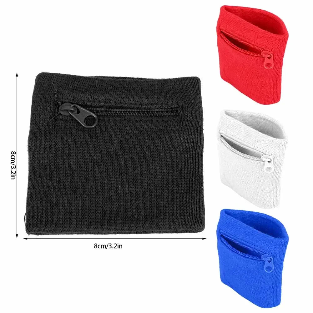 Sport-Armband mit Reißverschlusstasche – Lauf-Wallet für Schlüssel & Münzen