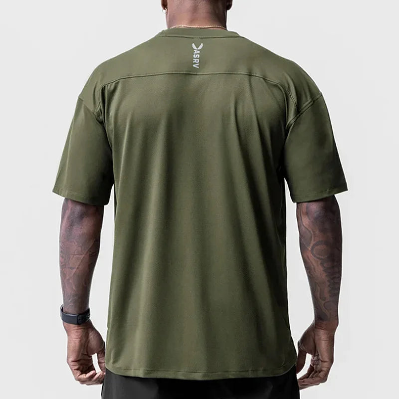 Oversized Gym T-Shirt Herren – Kurzarm, schnelltrocknend, atmungsaktiv | Streetwear & Sport | M–XXXL