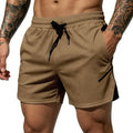 Herren Sportshorts mit Kordelzug – Atmungsaktives Mesh, Quick-Dry, Gestreift, Casual & Sport, S–XXL (8 Farben)