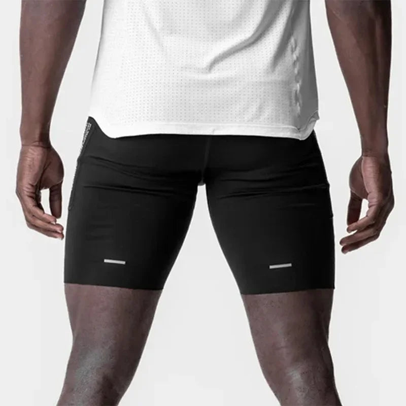 Herren Kompressionsshorts – Quick-Dry, Elastisch, Slim Fit, Basketball & Laufen, M–XXXL (3 Farben)