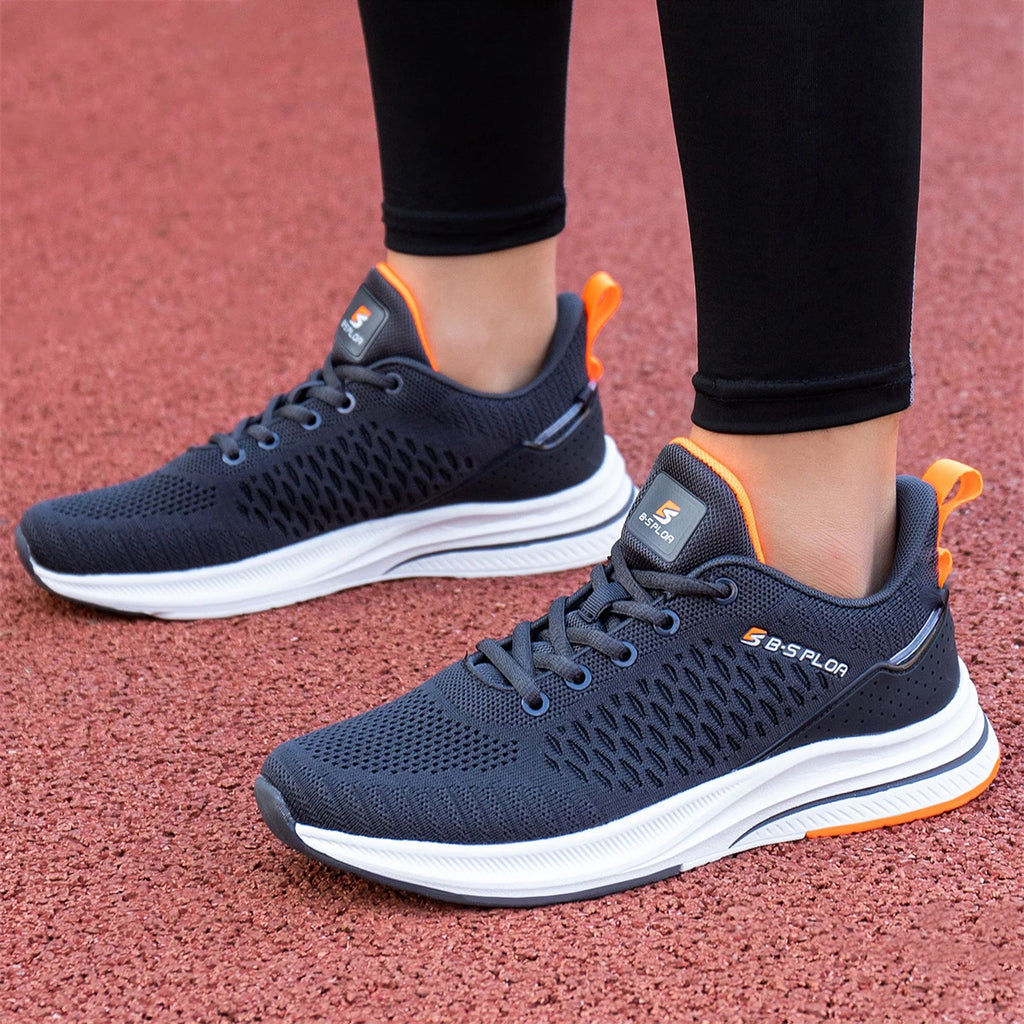 Baasploa Leichte Herren Laufschuhe – Atmungsaktives Mesh, Komfort für Sport & Freizeit