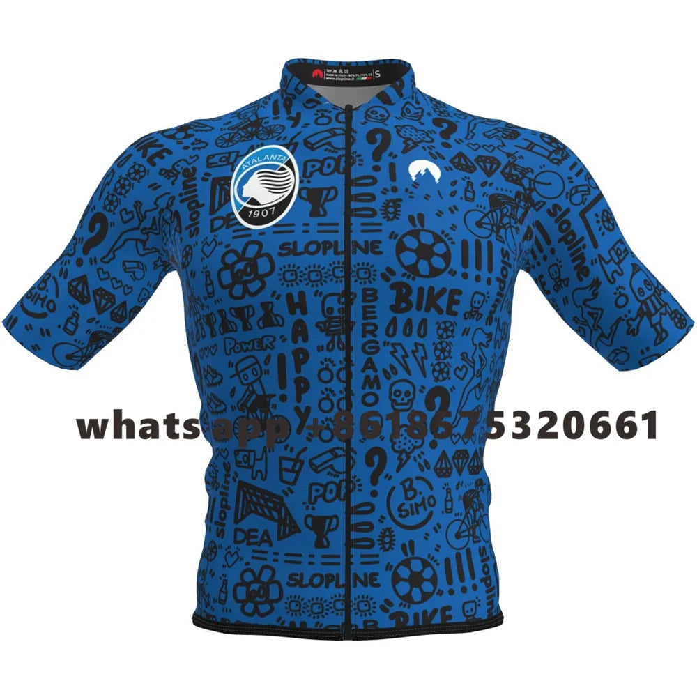 Slopline Herren Kurzarm-Radtrikot – Atmungsaktiv, schnelltrocknend, Sommer