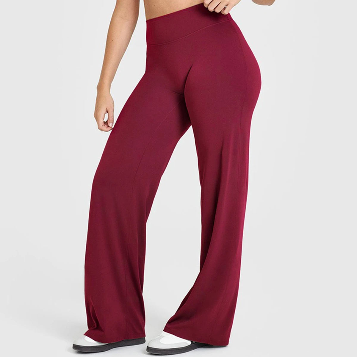 Flared Yoga Leggings Damen – Weitbein, atmungsaktiv, nahtlos