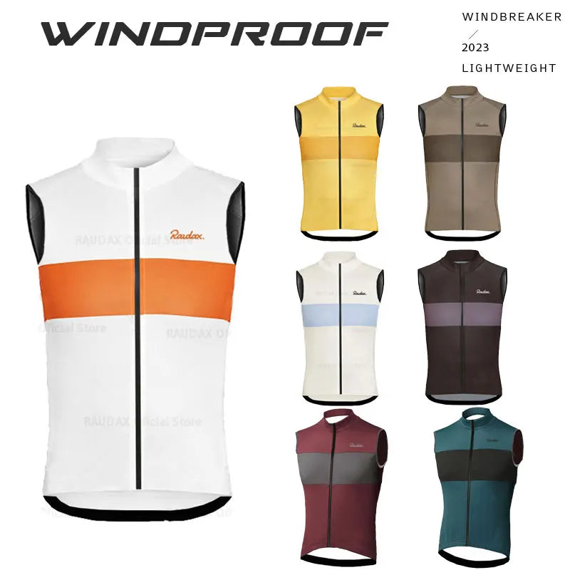 RAUDAX Herren Radsport-Weste – Ärmellos, Windabweisend & Leicht | MTB & Rennrad