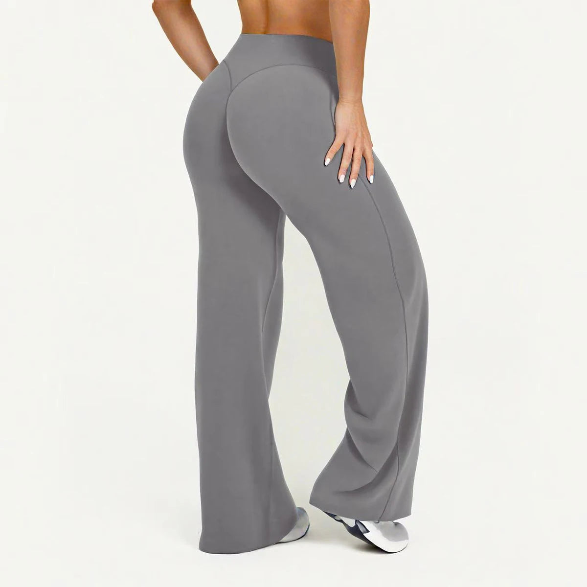 Flared Yoga Leggings Damen – Weitbein, atmungsaktiv, nahtlos