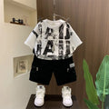 Jungen 2-teiliges Sport-Set – Shirt & Shorts im Korean Style