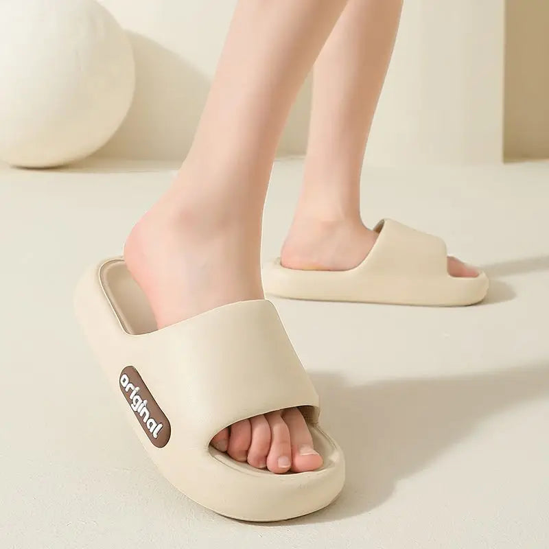 Damen Cloud-Slides – Leicht, Weich & Rutschfest | EVA-Plattformsohle | Strand & Sommer