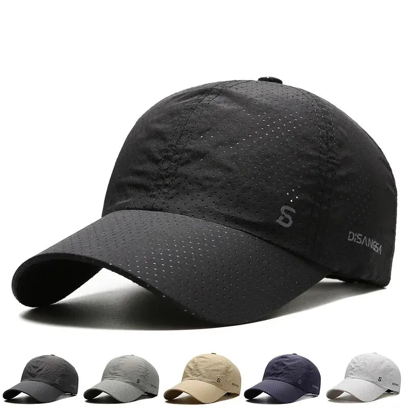 Laufcap Herren – Dünn, Atmungsaktiv & Schnelltrocknend | Sonnenschutz Baseball Cap für Outdoor, Angeln & Sport