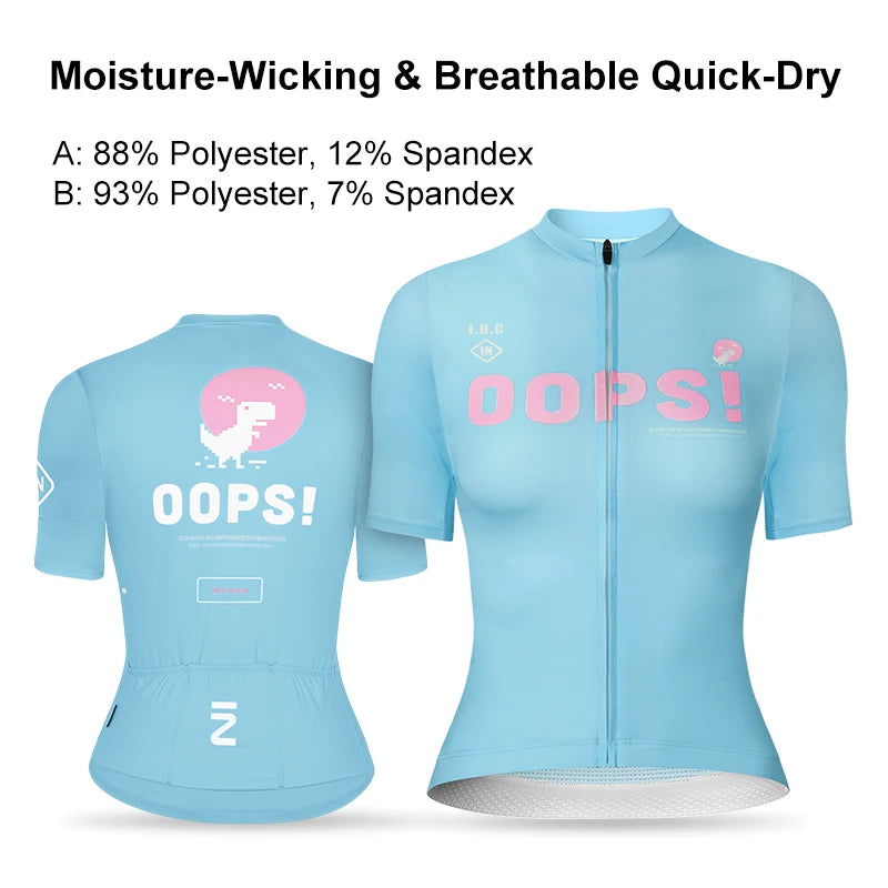 INBIKE Damen Radtrikot – Kurzarm, Feuchtigkeitsableitend, Quick-Dry, MTB & Rennrad (XS–XL EU)